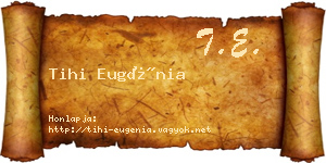 Tihi Eugénia névjegykártya